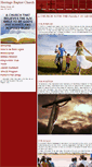 Mobile Screenshot of heritagebaptistchurchofgoosecreek.com